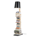 BOOKSHELF FLOOR LAMP NATURAL BLACK